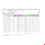 Download Free Employee Timesheet Template example document template