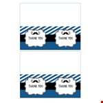 Thank You Card Template - Customizable and Printable example document template