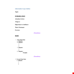 Essay Outline Template - Organize Your Thoughts with Statement, Points, Transitions, and Subpoints example document template 