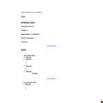 Essay Outline Template - Organize Your Thoughts with Statement, Points, Transitions, and Subpoints example document template