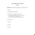 Employee Review Agenda & Survey: Boost Engagement with Results example document template