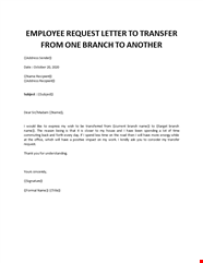 Transfer Request Letter Sample For Employee Latest News Vrogue