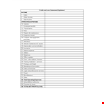 Maximize Your Income with Profit and Loss Analysis | Sales and Profit Tips example document template
