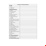 Maximize Your Income with Profit and Loss Analysis | Sales and Profit Tips example document template 