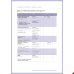 Implementation Action Plan Template example document template