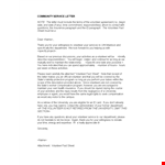 Community Service Letter Template for Department Activities - Volunteer Letter example document template