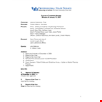 Committee Meeting Minutes Template - University Campus | Download Now example document template