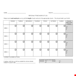 Fitness Workout Log Template example document template