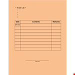 Printable Checklist Sample Form example document template