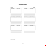 Storyboard Example example document template