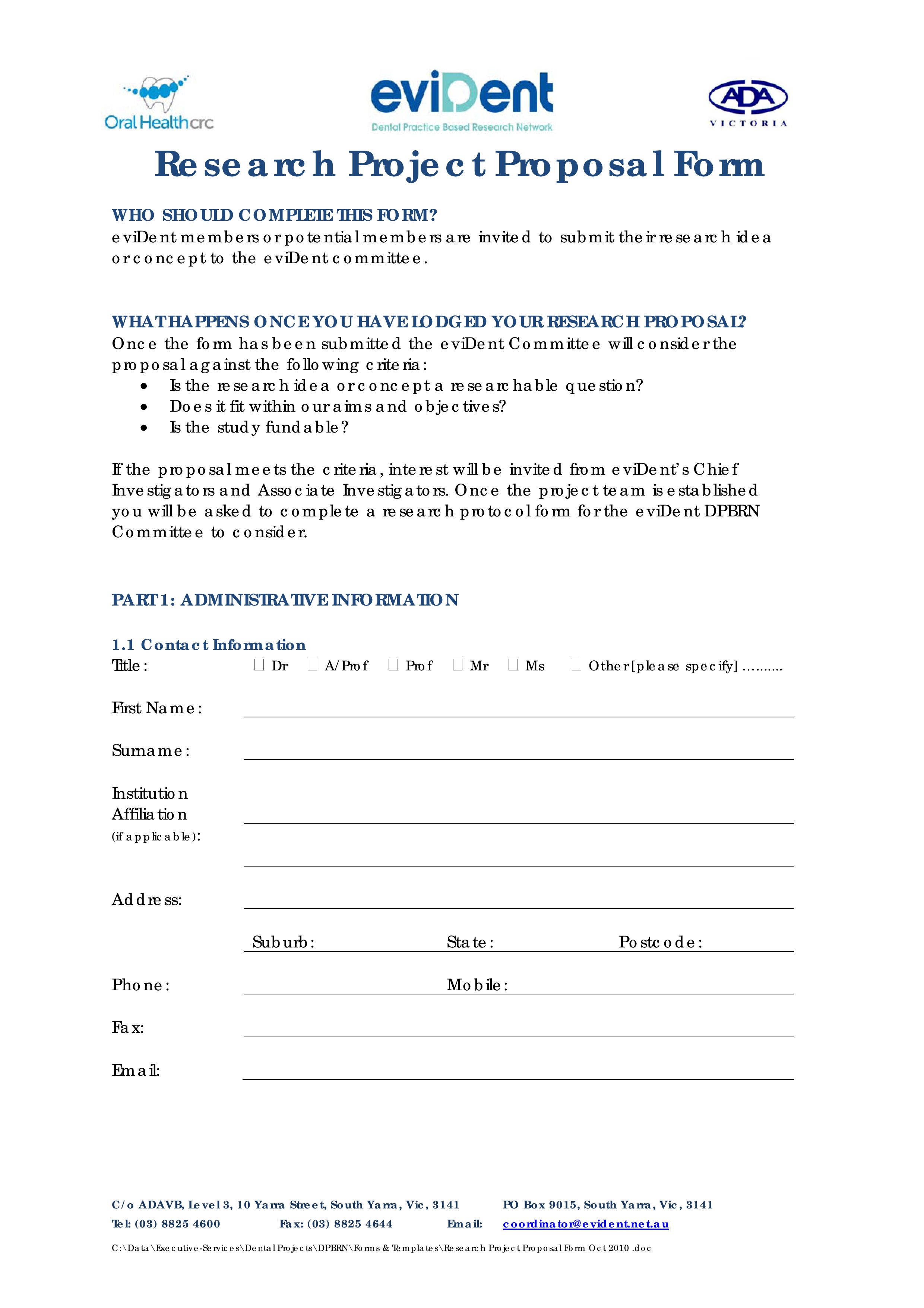 Research Proposal Template Project Evident Yarra format-for-research-proposal-pdf-methodology-statistical-significance