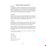 Firmware Engineer Job Description example document template