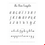 Free Printable Calligraphy Alphabet Letters example document template