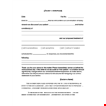 Doctor Sample Letter example document template