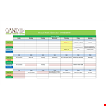 Content Marketing Editorial Calendar Template | Plan and Track Your Media and Social Content example document template