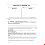 Create a legally binding Promissory Note with our template | Get fair interest rates example document template