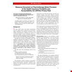 Rd Psychotherapynoteshipaa example document template