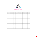 Chores Made Easy with Our Chore Chart Template - Download Now example document template