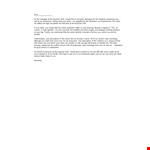 Restaurant Complaint Response Letter example document template