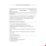 Manager Resume example document template 