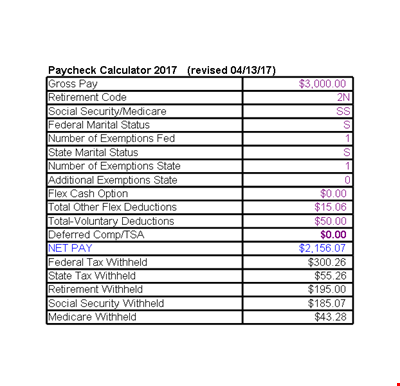 Paycheckcalculator Revised 