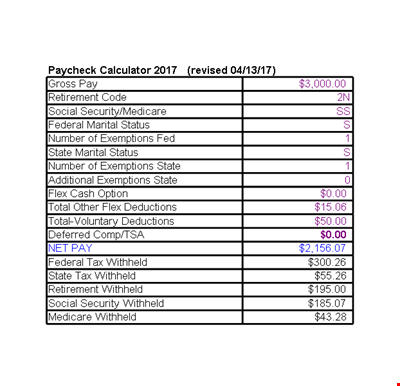 Paycheckcalculator Revised