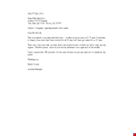 Formal Complaint Letter To hr example document template