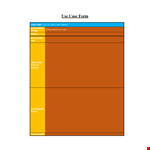Efficiently Elaborate Your Use Case with Our Use Case Template example document template