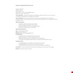 Immigration Attorney Resume Template example document template