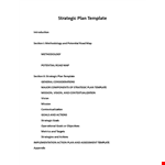 Create a Winning Strategy with Our Strategic Plan Template - Goals, Sections, & More example document template