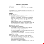 Sample Banking Consultant Resume example document template