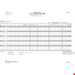Monthly Employee example document template 