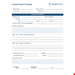 Free Business Incident Report example document template