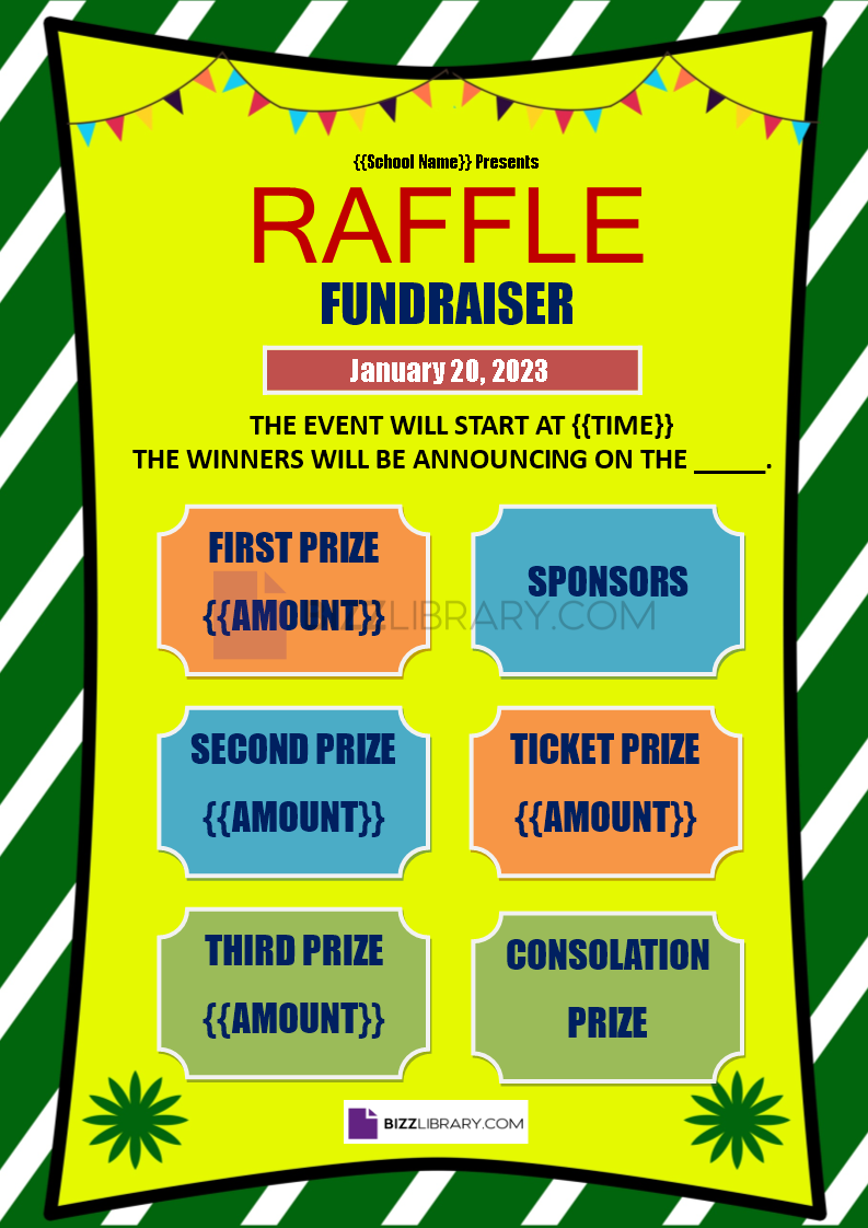 raffle ticket poster template
