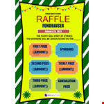 Raffle Ticket Poster example document template 