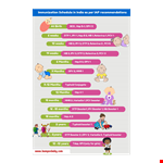 Ultimate Vaccination Schedule for Infants and Kids example document template