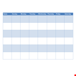 Free Printable Chore Chart Template for Easy Home Management example document template