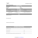 Employee Warning Notice Template - Manage Employee Issues with Ease example document template