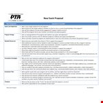 Customizable Event Proposal Template - Streamline Your Program example document template