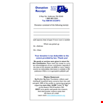 Small Business Receipt Template - Create Professional Donation Receipts example document template