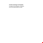 Inward-Facing Envelope Templates for Efficient Paper Handling example document template 