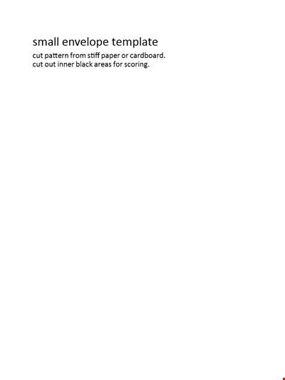 Inward-Facing Envelope Templates for Efficient Paper Handling