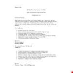 Professional Electrical Engineering Student Resume - Design, Repair, & Engineering example document template