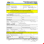 Printable Eviction Notice for Unpaid Rent - Notice for Landlord, Tenant, and Tenancy example document template