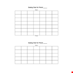 Seating Chart Template - Organize Classroom or Event Seating example document template