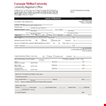 Form Template for Student Information example document template