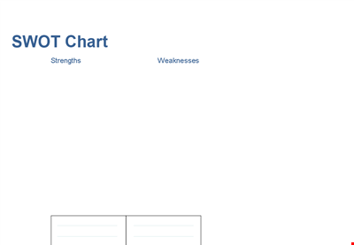 Get a Free Swot Chart Template - Analyze Your Strengths and Weaknesses Efficiently