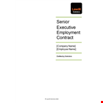 Employment Contract Agreement: Company and Employee Shall Establish Terms example document template