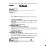 Modern Apprenticeship Training Agreement Form example document template