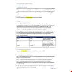 Acceptable Encryption Policy example document template